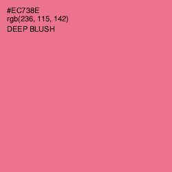 #EC738E - Deep Blush Color Image